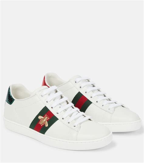 white gucci ace sneakers|gucci ace embroidered sneakers.